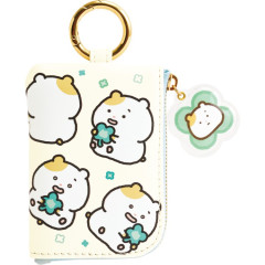 Japan San-X Mini Pouch with Carabiner - Hamuchima : Little Happiness by Your Side