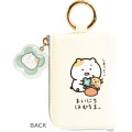 Japan San-X Mini Pouch with Carabiner - Hamuchima : Little Happiness by Your Side - 2
