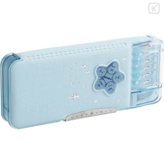Japan San-X Original Windowed Soft Pen Case - Sumikko Gurashi : Blue Star - 1