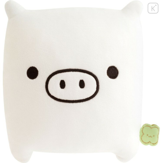 Japan San-X Original Mochi Mochi Mini Huggable Plush Toy - Monokuro Boo : San-X Universe White - 1