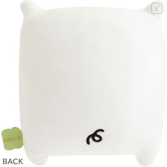 Japan San-X Mochi Mochi Mini Huggable Plush Toy - Monokuro Boo : San-X Universe White - 2