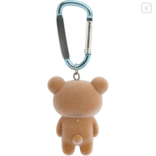 Japan San-X Original Secret Flocky Mascot with Carabiner - Rilakkuma : Chairoikoguma's Kumakyun Days Blind Box - 4