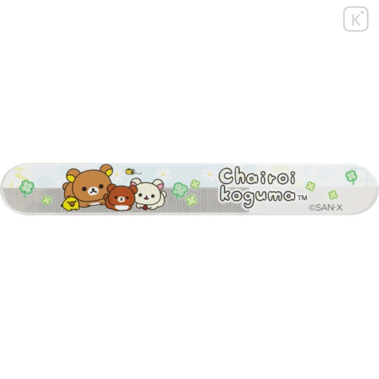 Japan San-X Original Glass Nail Shiner - Rilakkuma : Chairoikoguma's Kumakyun Days - 2