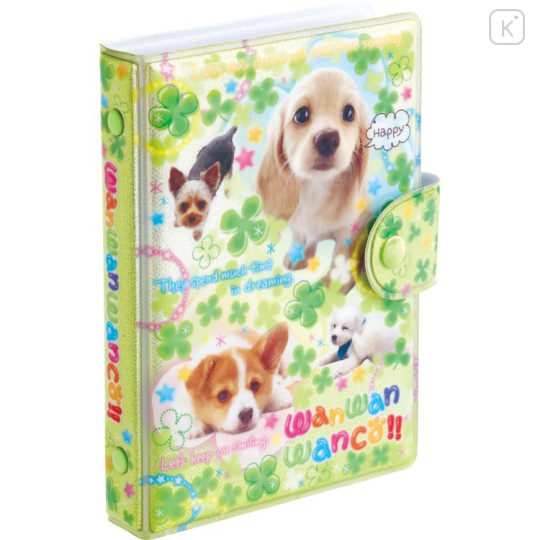 Japan San-X Squishy Sticker Binder - Wan Wan Wanko : Clover - 1