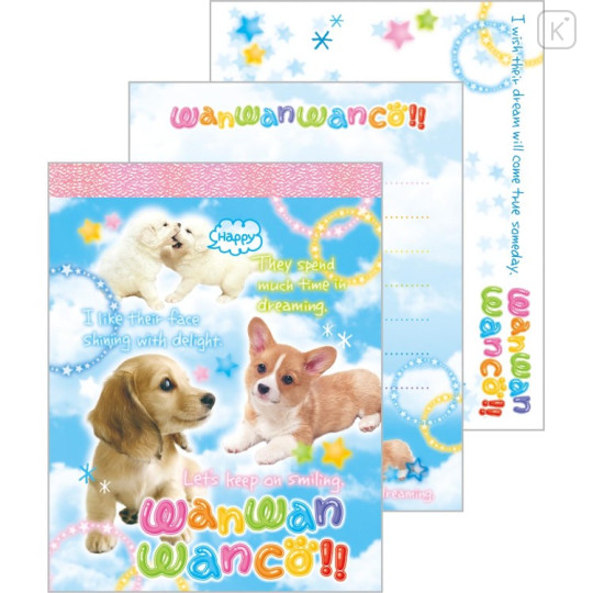 Japan San-X Mini Notepad Set - Wan Wan Wanko - 2