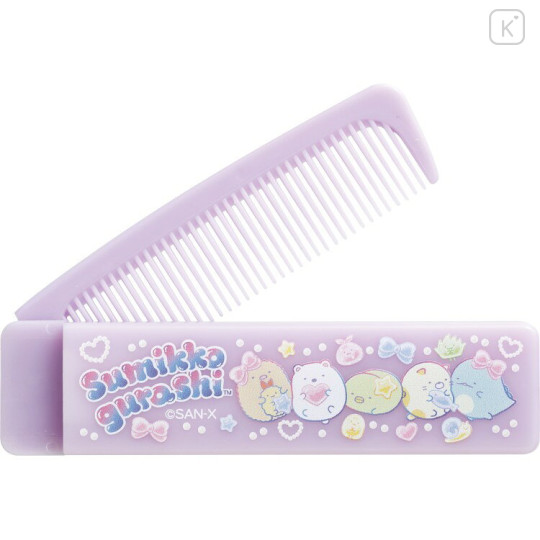 Japan San-X Mirror & Comb - Sumikko Gurashi : Purple - 3