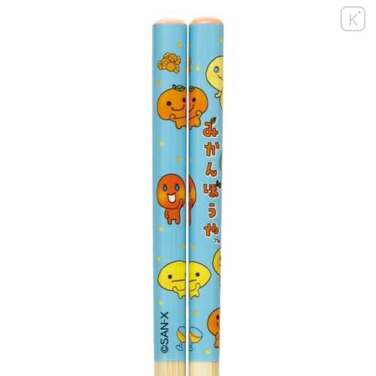 Japan San-X Bamboo Chopsticks 21cm - Mikanbouya - 3