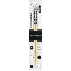 Japan San-X Bamboo Chopsticks 21cm - Monokuro Boo