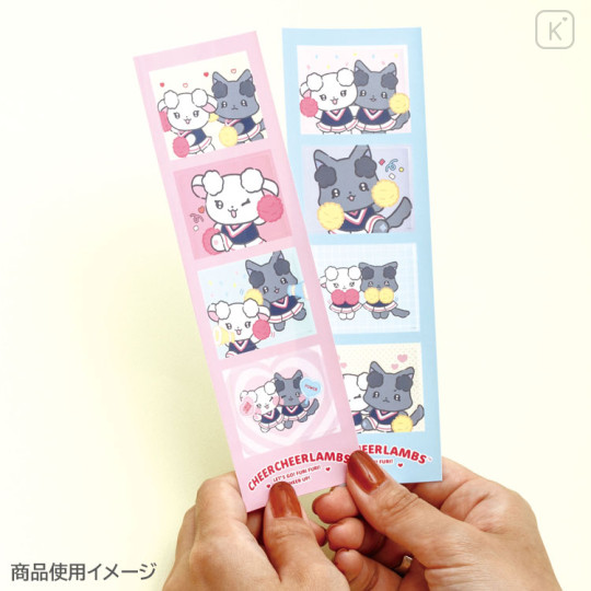 Japan San-X 4-Cut Sticker - Cheer Cheer Lambs : Let's Go! Shake! Cheer Up! A - 2
