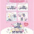 Japan San-X 4-Cut Sticker - Cheer Cheer Lambs : Let's Go! Shake! Cheer Up! B - 3