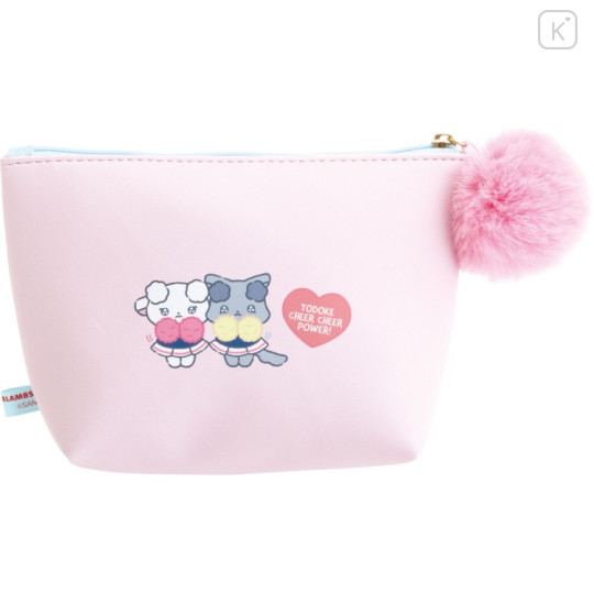 Japan San-X Pouch - Cheer Cheer Lambs : Let's Go! Shake! Cheer Up! - 2