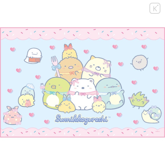 Japan San-X Lunch Napkin (L) - Sumikko Gurashi : Colorful Cake - 1