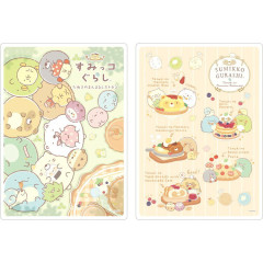 Japan San-X Clear Underlay Set - Sumikko Gurashi : Raccoon Tanuki Round Restaurant