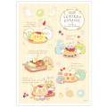 Japan San-X Clear Underlay Set - Sumikko Gurashi : Raccoon Tanuki Round Restaurant - 3