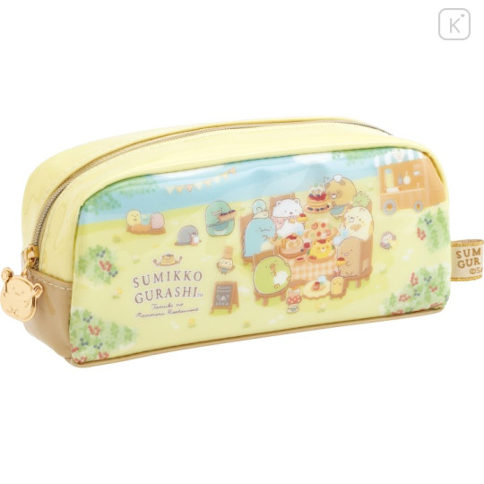 Japan San-X Pen Pouch - Sumikko Gurashi : Raccoon Tanuki Round Restaurant - 1