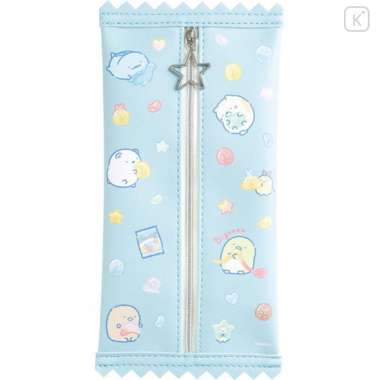 Japan San-X Flat Pen Pouch - Sumikko Gurashi : Gummy Gummy Party - 2