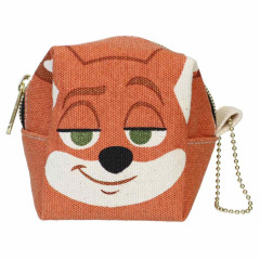 Japan Disney Mini Accessory Pouch - Zootopia : Nick Face