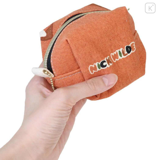 Japan Disney Mini Accessory Pouch - Zootopia : Nick Face - 2