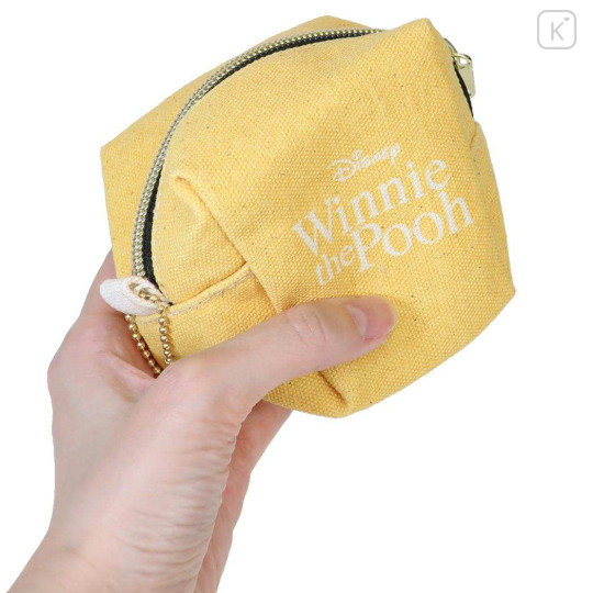Japan Disney Mini Accessory Pouch - Pooh Face - 2