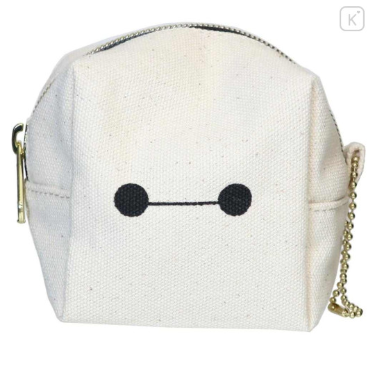 Japan Disney Mini Accessory Pouch - Baymax Face - 1