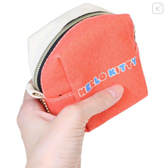 Japan Sanrio Mini Accessory Pouch - Hello Kitty : Face - 2