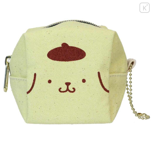 Japan Sanrio Mini Accessory Pouch - Pompompurin : Face - 1