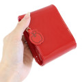 Japan Sanrio Lip Pouch with Mirror - Hello Kitty : Patent Leather Red Apple - 2