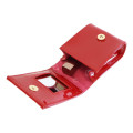 Japan Sanrio Lip Pouch with Mirror - Hello Kitty : Patent Leather Red Apple - 3