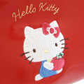 Japan Sanrio Lip Pouch with Mirror - Hello Kitty : Patent Leather Red Apple - 4