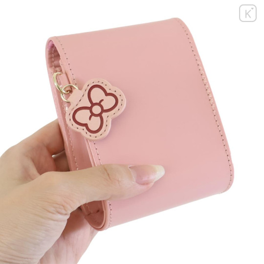 Japan Sanrio Lip Pouch with Mirror - My Melody : Patent Leather Light Pink - 2