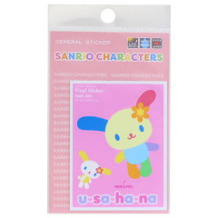Japan Sanrio Vinyl Sticker - Usahana : Trading Card Style