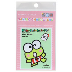 Japan Sanrio Vinyl Sticker - Keroppi : Trading Card Style