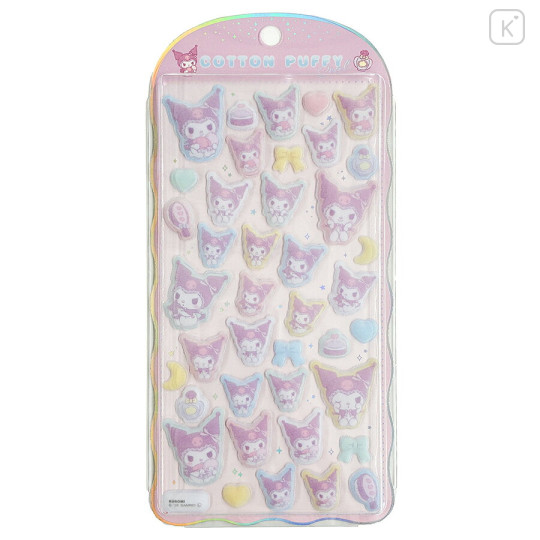 Japan Sanrio Cotton Puffy Seal - Kuromi - 1