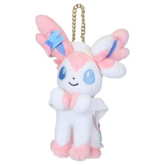 Japan Pokemon Mascot Keychain - Eevee Evolution Sylveon : All Star Collection