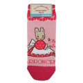 Japan Sanrio Ankle Socks - Marron Cream : Pink Rose - 1
