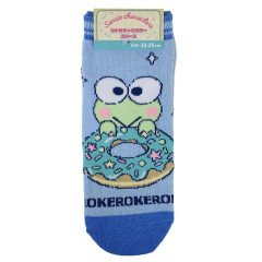 Japan Sanrio Ankle Socks - Keroppi : Donut Blue