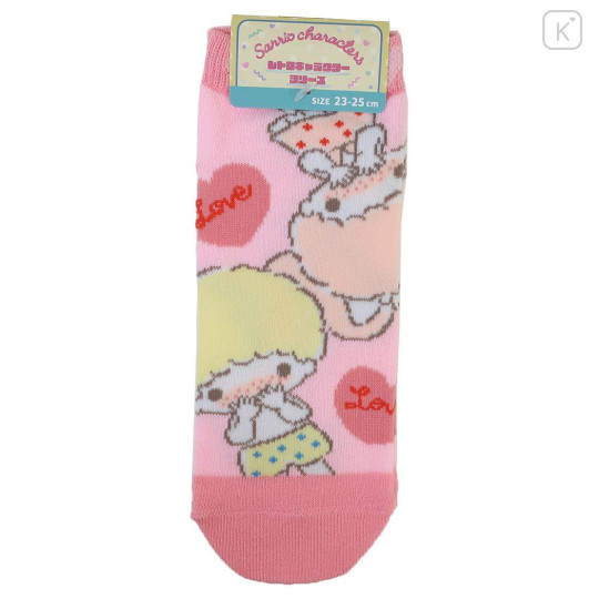 Japan Sanrio Ankle Socks - Little Twin Stars : Love Blushing - 1
