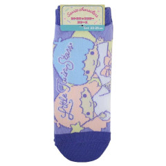 Japan Sanrio Ankle Socks - Little Twin Stars : Purple Navy