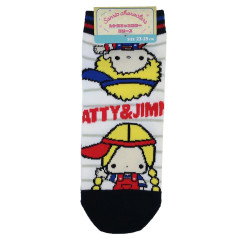 Japan Sanrio Ankle Socks - Patty & Jimmy : Classic Striped