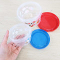 Japan Crayon Shin-chan Nesting Food Storage Container Set - Shinnosuke Nohara : Clear Blue Red - 3