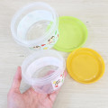 Japan Crayon Shin-chan Nesting Food Storage Container Set - Shinnosuke Nohara : Clear Green Orange - 3