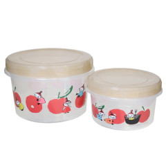 Japan Moomin Nesting Food Storage Container Set - Little My : Clear Sisters Apple