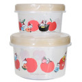 Japan Moomin Nesting Food Storage Container Set - Little My : Clear Sisters Apple - 2