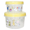 Japan Moomin Nesting Food Storage Container Set - Clear Characters - 2