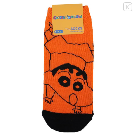 Japan Crayon Shin-chan Socks - Shinnosuke Nohara : Sharp Orange - 1