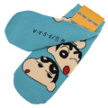 Japan Crayon Shin-chan Socks - Shinnosuke Nohara : Face Turquoise Blue - 2