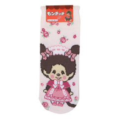 Japan Monchhichi Ankle Socks - Monchhichi-kun : Lolita Pink Rose