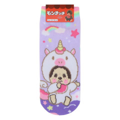 Japan Monchhichi Ankle Socks - Monchhichi-kun : Unicorn Purple