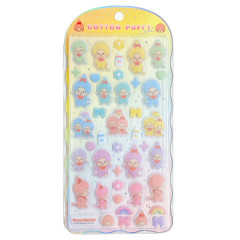 Japan Monchhichi Cotton Puffy Seal - Monchhichi-chan & Monchhichi-kun : Colorful