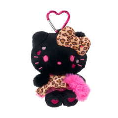 Japan Sanrio Original Mascot Holder - Hello Kitty : Gal Style Max Black